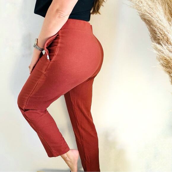 NEW UGG Waylen Straight Leg Rust Orange Brick Red Sweatpants Lounge PJ Pant M - Picture 5 of 16